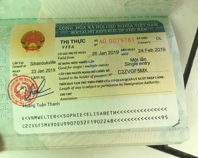 How Much Does It Cost For One Month Single Entry Visa To Vietnam 8030